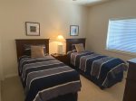 2nd bedroom with twin beds